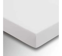 Helena Springfield Percale Super Kingsize (36cm Deep) Fitted Sheet, Silver
