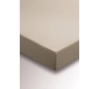 Helena Springfield 'Plain Dye' 180TC Fitted Sheet in Stone | Size: Single Fitted Helena Springfield Stone Single Fitted