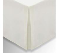 Helena Springfield Plain Dye, 50/50 Percale, Double Valance, Ivory