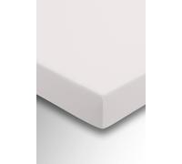 Helena Springfield Percale Super Kingsize (36cm Deep) Fitted Sheet, Silver