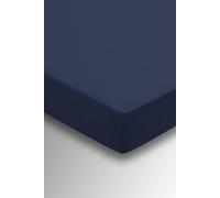 Helena Springfield Plain Dye, 50/50 Percale, Double Fitted Sheet, Navy