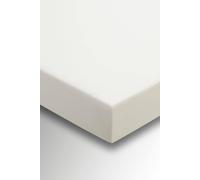 Helena Springfield Plain Dye Percale 50/50 Fitted Sheet, Single, Polycotton, Ivory