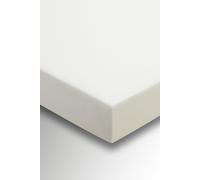 Helena Springfield Plain Dye Percale 50/50 Fitted Sheet, Single, Polycotton, Ivory