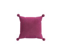 Helena Springfield Pom Pom Cushion 45cm x 45cm, Fuchsia