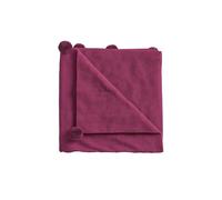 Helena Springfield Pom Pom Knitted Throw, Fuchsia