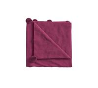 Helena Springfield Pom Pom Knitted Throw, Fuchsia