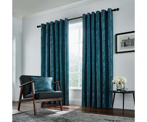 Helena Springfield Roma Lined Curtains 66" x 54", Emerald