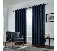 Helena Springfield Roma Lined Curtains 90" x 90", Navy