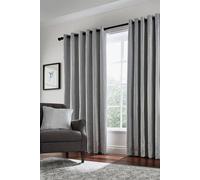 Helena Springfield Roma Lined Curtains 66" x 72", Silver