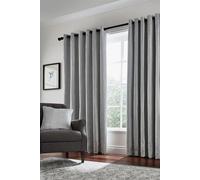 Helena Springfield Roma Lined Curtains 66" x 90", Silver