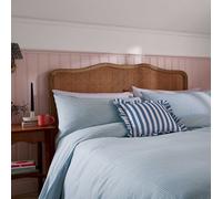 Helena Springfield Secret Garden Gingham Print Super Kingsize Duvet Cover SET, Blue