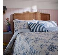 Helena Springfield Secret Garden Hedgerow Print Single Duvet Cover SET, Blue