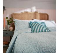 Helena Springfield Secret Garden Rosebud Brushed Cotton Kingsize Duvet Cover SET, Aqua
