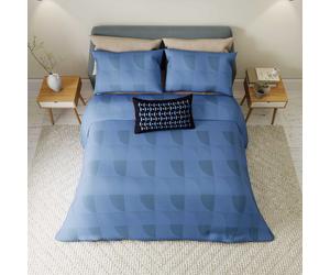 Helena Springfield Simply Scandi Axel Single Duvet Cover Set, Periwinkle Blue