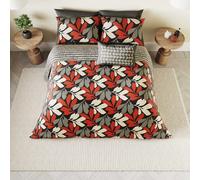 Helena Springfield Simply Scandi Otto Single Duvet Cover Set, Scarlet & Neutrals