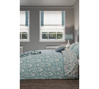 Helena Springfield 'Sunflowers' Cotton Duvet Cover Set in Teal | Size: Double Helena Springfield Teal Double