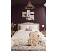 Helena Springfield 'ticking Stripe' Cotton Duvet Cover Set In Grey Grey Super King