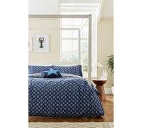 'Tobay' Cotton Duvet Cover Set Helena Springfield Navy Super King