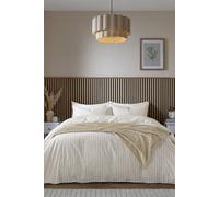 Helena Springfield 'Tranquil Check' Duvet Cover Set in Cream | Size: Super King Helena Springfield Cream Super King
