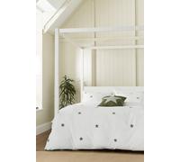 Helena Springfield Long Island Tufted Star Super Kingsize Duvet Cover Set, Green