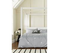 Helena Springfield 'tufted Star' Woven Duvet Cover Set In Grey Grey King