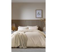 Helena Springfield 'Twill Stripe' Duvet Cover Set in Cream | Size: Super King Helena Springfield Cream Super King