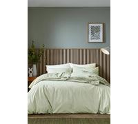 Helena Springfield 'Twill Stripe' Duvet Cover Set in Green | Size: Single Helena Springfield Green Single