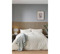 Helena Springfield 'Twill Stripe' Duvet Cover Set in Grey | Size: Double Helena Springfield Grey Double