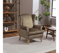 Helena Wingback Armchair Occasional Sofa Modern Accent Chair Seating Home Source Green One Size