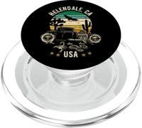 Helendale California USA Hotrod Retro Desert Sunset Design PopSockets PopGrip for MagSafe
