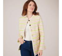 Helene Berman Mid Length Rita Jacket PINK STRIPE SIZE 10