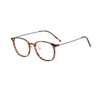 HELES Retro Ultra Light Blue Light Reading Glasses for Men and Women, Square TR Full Rim Frame Readers, Anti Glare Computer Glasses-#1 Tortoise||+2.00 Strength