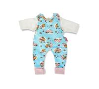 Heless 1085 - Clothing Set for Dolls in Unicorn Emil and Fairy Emma Design, 2 Pieces with Romper with T-Shirt, Size 28 - 35 cm