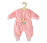 Heless 1581 Doll Romper Inch Princess Emily Inch in Pink with Princess Embroidery for Dolls and Cuddly Toys Size 28-35 cm