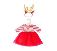 Heless 2151 - Christmas Dress for Dolls in Reindeer Rudi Design, Inc (US IMPORT)