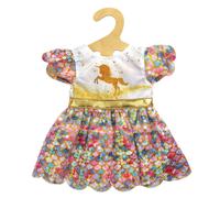 Heless 2231 Doll Clothes in Goldy Unicorn Design, Glitter Dress with Shimmering