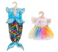 Heless 2920 Ava Mermaid Dress, Multi-Coloured, 35 x 45 cm Ava Mermaid Doll Dress