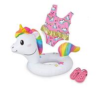 Heless 66 Swimming Set for Dolls, Unicorn Henri Size 35 - 45 cm