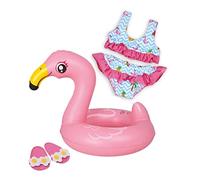 Heless 99 Swim Set for Dolls, Flamingo Ella, Size 35 - 45 cm