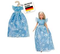 Heless Time2Shine 8132 Pink and White Cherry Blossom Princess Dress with Tulle Skirt and Gold Belt for Fashion Dolls Size 29 cm