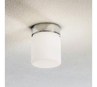 Helestra Keto LED ceiling light, cylinder, chrome