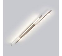 Helestra LED ceiling lamp LEDA, brown, length 150 cm, dimmable