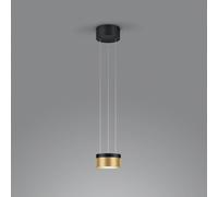 Helestra Oda LED pendant light black/gold