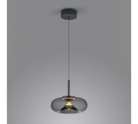Helestra Sica pendant light black/gold/smoky grey