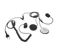 HELETUL Helmet Headset 2 Pin 2-Way Radio Kit Earpiece Mic Bicycle Bike Full Face Motorcycle Ptt Ear Piece for Midland gxt lxt gmrs Walkie Talkies
