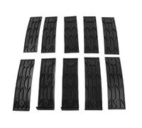 HELEVIA 10 Piece Black Boat Trailer Bunk Slides Pads Easier Launching Loading 3 X 10in Reduces Friction for Almost Any Bunk Trailer