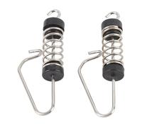 HELEVIA 10PCS Boat Flag Clips Stainless Steel for Halyards Outrigger Lines Antennas Stern Lights Flagpole