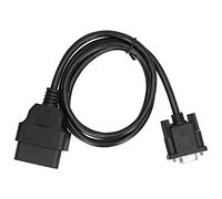 HELEVIA 16Pin OBD2 to RS232 DB9 Car Diagnostic Connector Cable Adapter, High Reliability, ABS Material for OBD2 Converted Cable