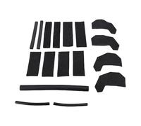 HELEVIA 17PCS Hard Top Seal Kit Foam Blocker 68026937AB Replacement for Wrangler JK 2007-2017 with pre Cut self Adhesive Foam Seals to Keep Your Vehicle Dry