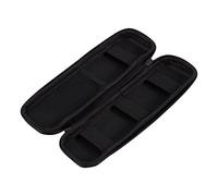 HELEVIA 1pc Black Portable EVA Shell Pen Pencil Case Pouch Stationery Holder Electronic Cigarette Bag